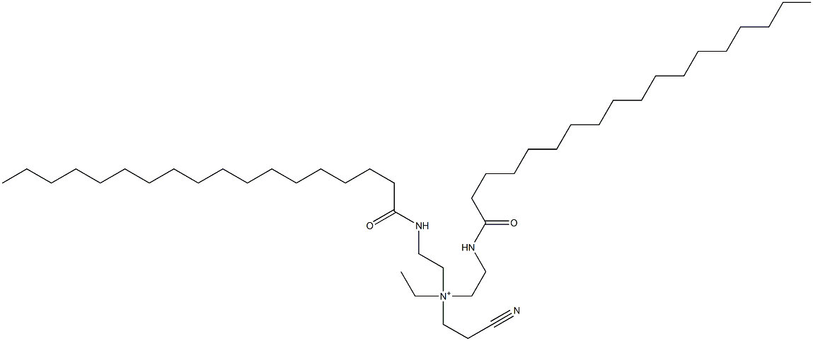 2-Cyano-N-ethyl-N,N-bis[2-[(1-oxooctadecyl)amino]ethyl]ethanaminium