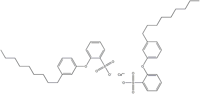 Bis[2-(3-nonylphenoxy)benzenesulfonic acid]calcium salt 结构式