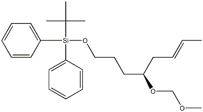 (4S)-4-(Methoxymethoxy)methyl-7-(tert-butyldiphenylsiloxy)-1-heptene Struktur