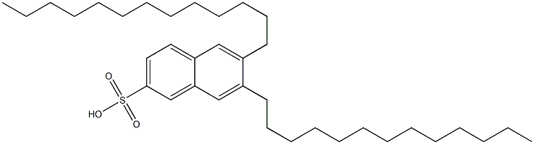 6,7-Ditridecyl-2-naphthalenesulfonic acid,,结构式
