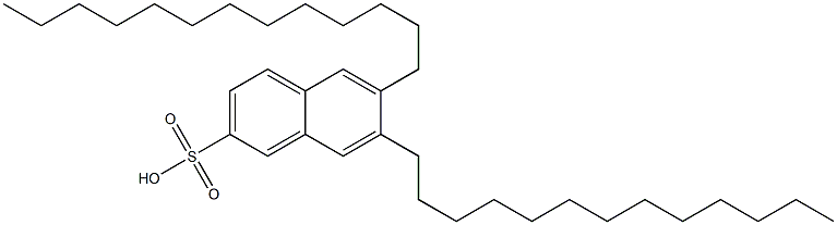 6,7-Ditridecyl-2-naphthalenesulfonic acid Structure