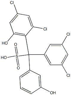  (3,5-Dichlorophenyl)(2,4-dichloro-6-hydroxyphenyl)(3-hydroxyphenyl)methanesulfonic acid
