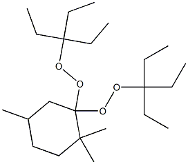 2,2,5-Trimethyl-1,1-bis(1,1-diethylpropylperoxy)cyclohexane Structure