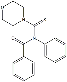 N-Benzoyl-N-phenyl-4-morpholinecarbothioamide Structure