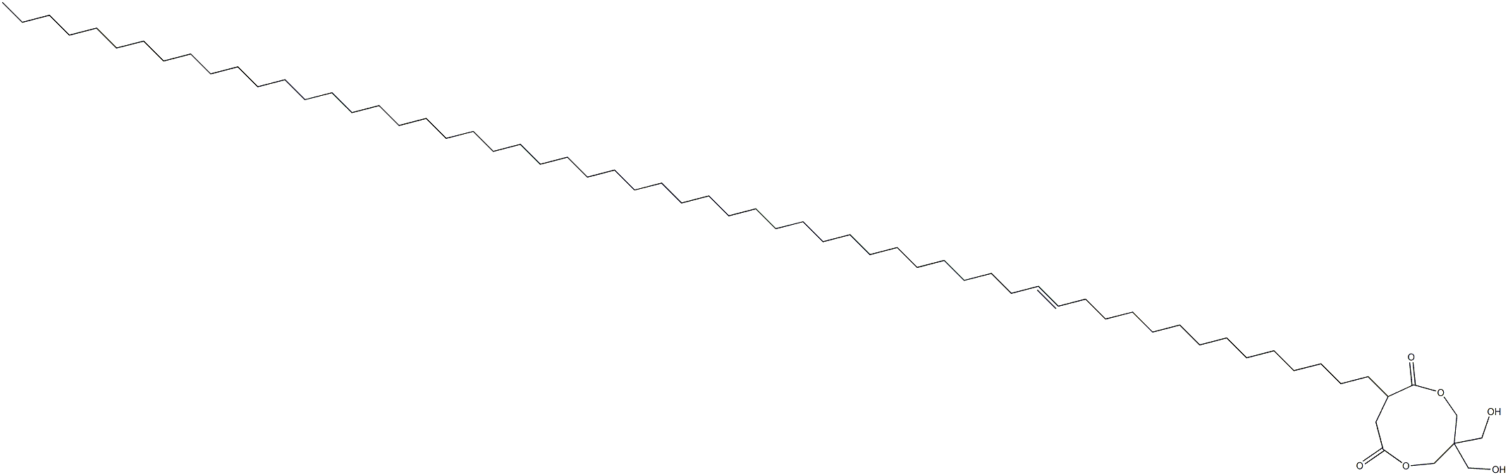 3,3-Bis(hydroxymethyl)-8-(14-nonapentacontenyl)-1,5-dioxacyclononane-6,9-dione Structure