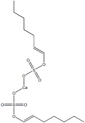 Bis[(1-heptenyloxy)sulfonyloxy]calcium 结构式