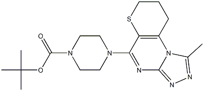 4-[(8,9-Dihydro-1-methyl-7H-thiopyrano[2,3-e][1,2,4]triazolo[4,3-a]pyrimidin)-5-yl]piperazine-1-carboxylic acid tert-butyl ester