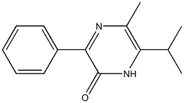 3-Phenyl-5-methyl-6-isopropylpyrazin-2(1H)-one 结构式