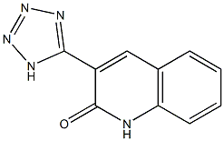 3-(1H-テトラゾール-5-イル)-2(1H)-キノリノン 化学構造式