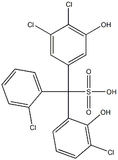 (2-Chlorophenyl)(3-chloro-2-hydroxyphenyl)(3,4-dichloro-5-hydroxyphenyl)methanesulfonic acid