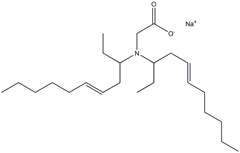 N,N-Di(5-undecen-3-yl)aminoacetic acid sodium salt Structure