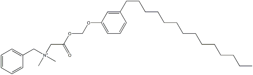  N,N-Dimethyl-N-benzyl-N-[[[(3-tetradecylphenyloxy)methyl]oxycarbonyl]methyl]aminium