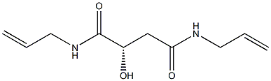 [S,(-)]-N,N'-Diallyl-2-hydroxysuccinamide Struktur