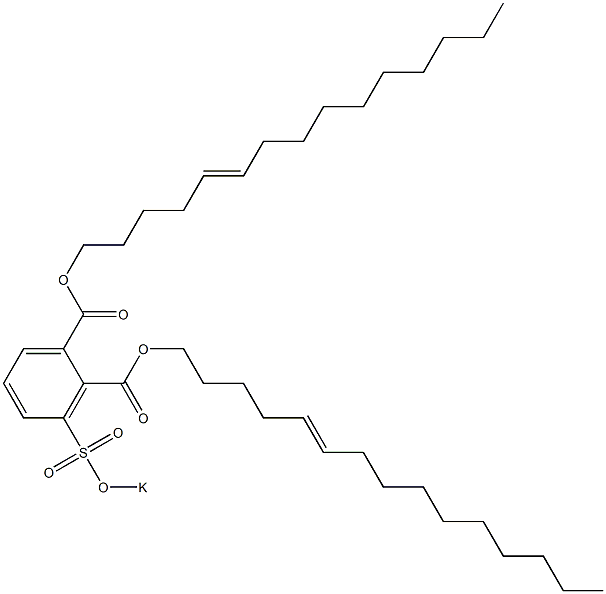 3-(Potassiosulfo)phthalic acid di(5-pentadecenyl) ester