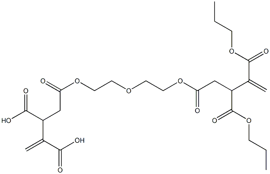 4,4'-[Oxybisethylenebis(oxycarbonyl)]bis(1-butene-2,3-dicarboxylic acid dipropyl) ester 结构式