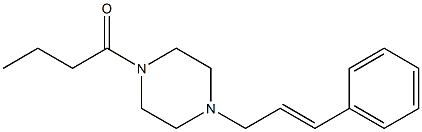 1-Butyryl-4-(3-phenyl-2-propenyl)piperazine