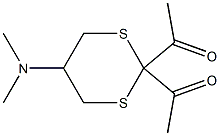 2,2-Diacetyl-5-(dimethylamino)-1,3-dithiane Struktur