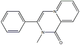 1,2-Dihydro-2-methyl-1-oxo-3-phenylpyrido[1,2-a]pyrazin-5-ium Struktur