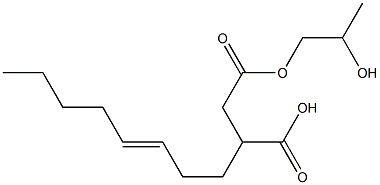 3-(3-Octenyl)succinic acid hydrogen 1-(2-hydroxypropyl) ester Structure