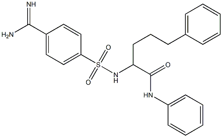 4-[[4-Phenyl-1-(phenylaminocarbonyl)butyl]aminosulfonyl]benzamidine|