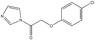 1-(1H-Imidazol-1-yl)-2-(4-chlorophenoxy)ethanone Struktur
