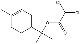 Dichloroacetic acid p-menth-1-en-8-yl ester Structure