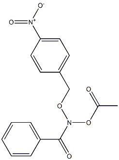 N-Acetoxy-N-(4-nitrobenzyloxy)benzamide,,结构式