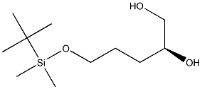 (2S)-5-[(tert-Butyldimethylsilyl)oxy]pentane-1,2-diol 结构式