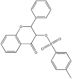 2-Phenyl-3-tosyloxychroman-4-one Struktur