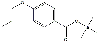 4-Propoxybenzoic acid trimethylsilyl ester Structure