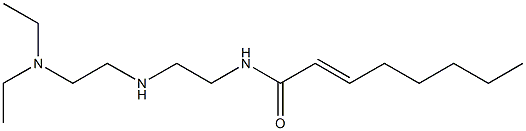 N-[2-[2-(Diethylamino)ethylamino]ethyl]-2-octenamide,,结构式