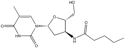 5-Methyl-3'-[pentanoylamino]-2',3'-dideoxyuridine|