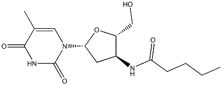 5-Methyl-3'-[pentanoylamino]-2',3'-dideoxyuridine