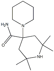 4-(1-ピペリジル)-2,2,6,6-テトラメチル-4-ピペリジンカルボアミド 化学構造式