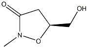 (5S)-5-Hydroxymethyl-2-methylisoxazolidin-3-one 结构式