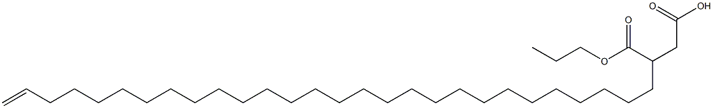 3-(27-Octacosenyl)succinic acid 1-hydrogen 4-propyl ester 结构式
