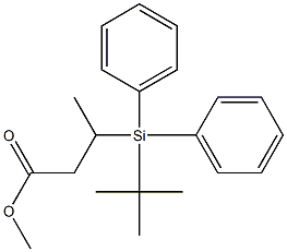 3-[Diphenyl(tert-butyl)silyl]butyric acid methyl ester 结构式