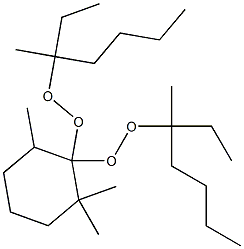 2,2,6-Trimethyl-1,1-bis(1-ethyl-1-methylpentylperoxy)cyclohexane Structure