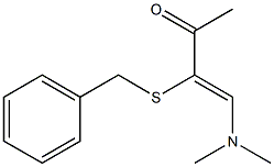 1-(Dimethylamino)-2-(benzylthio)-1-buten-3-one,,结构式