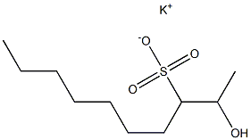 2-Hydroxydecane-3-sulfonic acid potassium salt Struktur