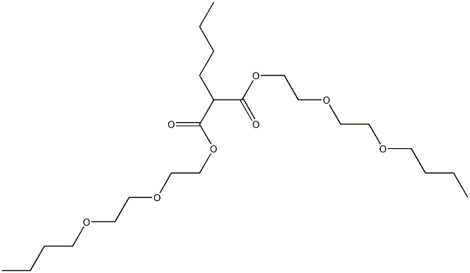 Pentane-1,1-dicarboxylic acid bis[2-(2-butoxyethoxy)ethyl] ester Structure