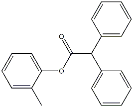 2,2-Diphenylacetic acid (2-methylphenyl) ester Structure