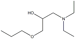 1-Diethylamino-3-propoxy-2-propanol Struktur