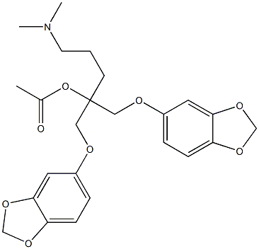 4-(Dimethylamino)-1,1-bis[[3,4-(methylenedioxy)phenoxy]methyl]-1-butanol acetate,,结构式