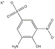 5-Amino-4-hydroxy-3-nitrobenzenesulfonic acid potassium salt,,结构式