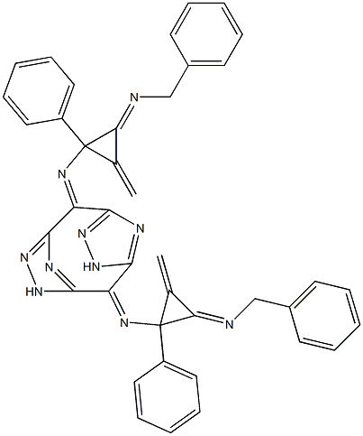 3,5-[(1H-1,2,4-Triazole-3,5-diyl)bis[methylene(benzylimino)ethylene(benzylimino)methylene]]-1H-1,2,4-triazole,,结构式