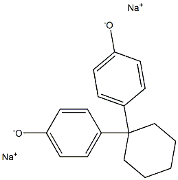 Disodium 4,4'-(cyclohexane-1,1-diyl)bisphenolate,,结构式