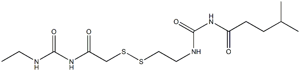 1-(4-Methylpentanoyl)-3-[2-[[(3-ethylureido)carbonylmethyl]dithio]ethyl]urea