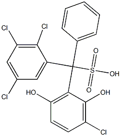  (3-Chloro-2,6-dihydroxyphenyl)(2,3,5-trichlorophenyl)phenylmethanesulfonic acid