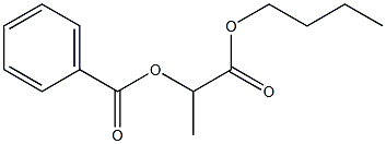 2-(ベンゾイルオキシ)プロピオン酸ブチル 化学構造式